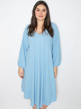 A-shape kjole med lange ærmer - Brystmål 140cm - Viskose Polyester Elastan